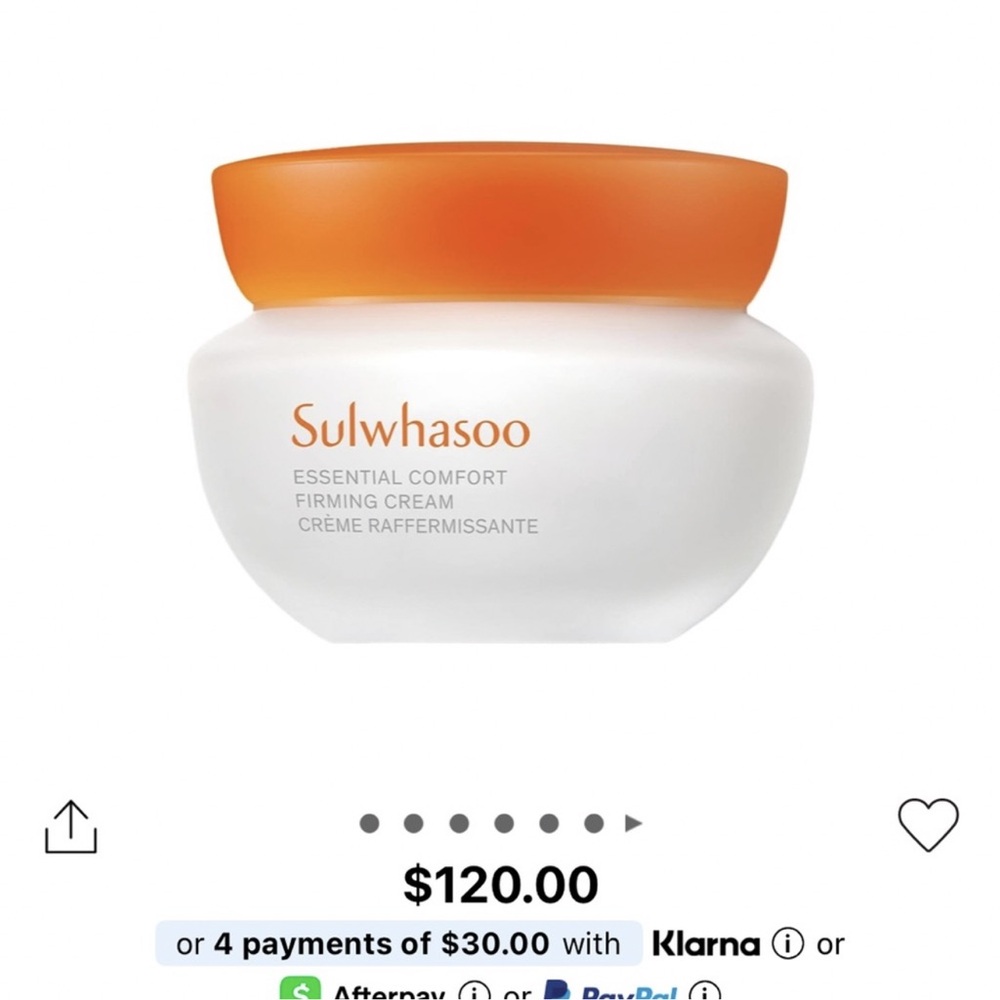 NEW Sulwhasoo Essential Comfort Firming Cream 2.53 fl oz 75mL